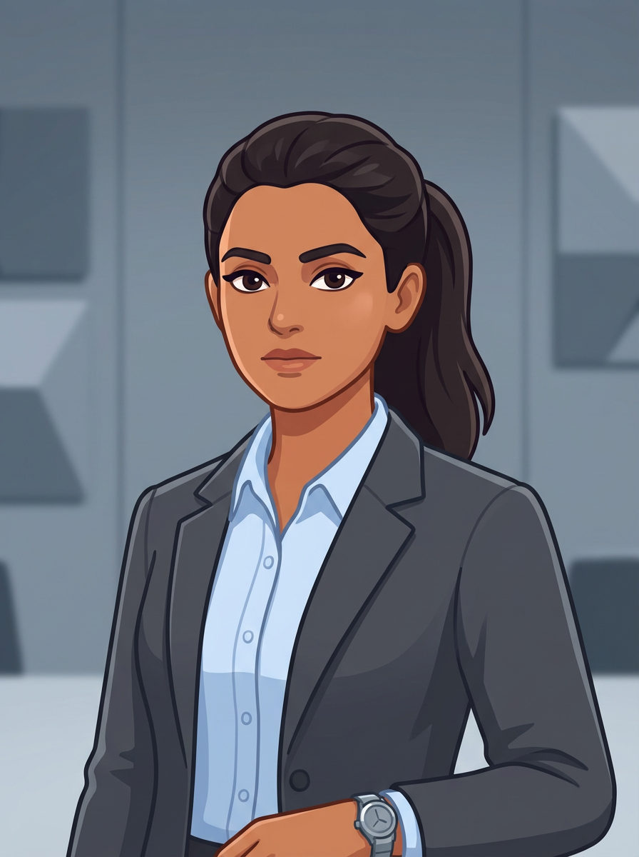 Ananya, an AI character in the Miss Lily app.