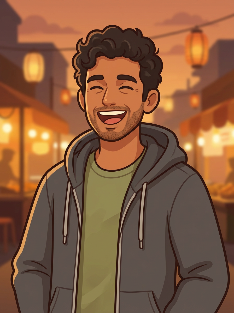 Arjun, an AI character in the Miss Lily app.
