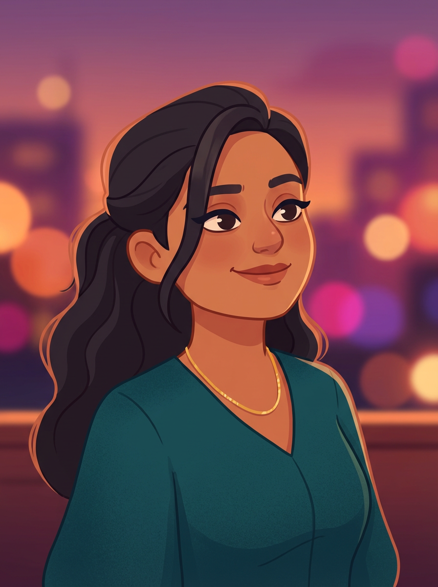 Tara, an AI character in the Miss Lily app.