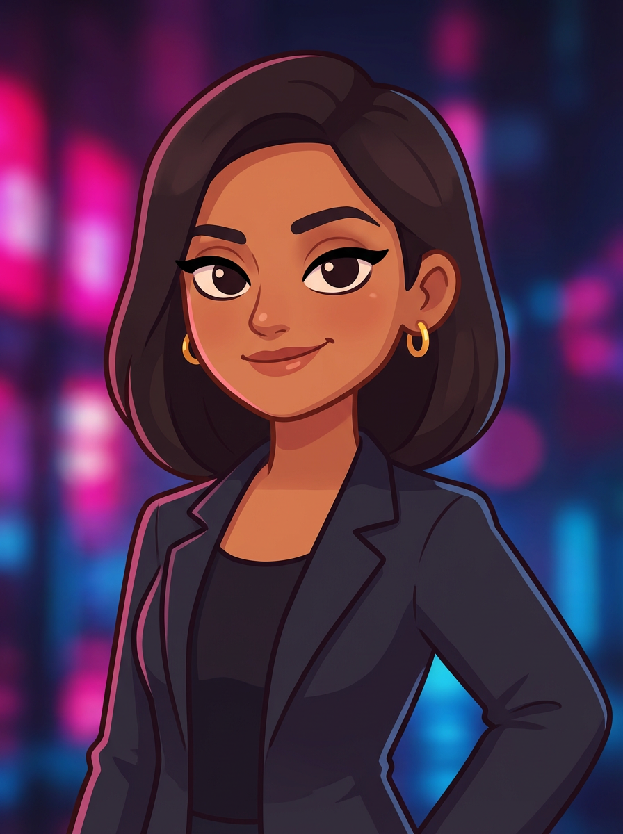 Zara, an AI character in the Miss Lily app.